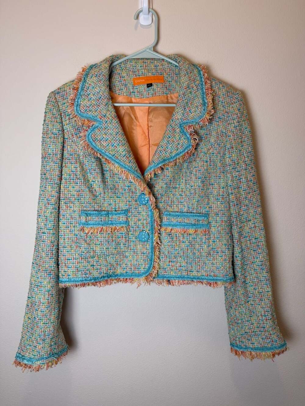 Cynthia Steffe Tweed Blazer Size XL Multi-color